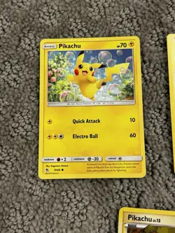 Pokemon Pikachu Lot of 5 Cards 2019 2016 2015 2007 2014 Nintendo English TCG - Image 2