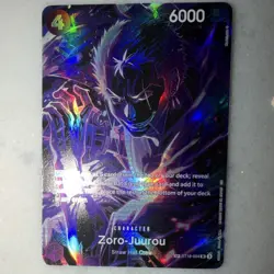 Bandai One Piece Card Game Zoro-Juurou Character Card ST18-004 Foil SP English - Image 2