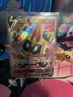 Pokemon Falinks V 185/192 Swsh02 Rebel Clash Ultra Rare Full Art Holo Card - Image 1