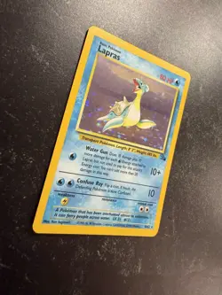 Lapras - 10/62 - Pokemon Card Fossil Unlimited Holo Rare Card WOTC LP 1999 - Image 2
