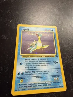 Lapras - 10/62 - Pokemon Card Fossil Unlimited Holo Rare Card WOTC LP 1999 - Image 4