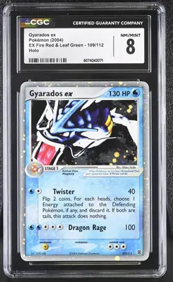 CGC 8 Gyarados ex 2004 EX Fire Red & Leaf Green 109/112 Holo Pokemon Card - Image 1