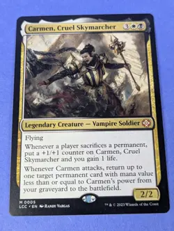 MTG Magic: The Lost Caverns of Ixalan: Carmen, Cruel Skymarcher #0005 Mythic NM - Image 1