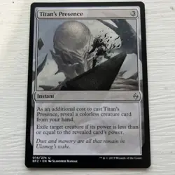 MTG Magic the Gathering Titan's Presence (14/313) Battle for Zendikar MP - Image 1