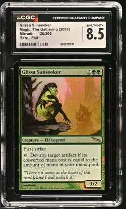 GLISSA SUNSEEKER Mirrodin Foil Rare CGC 8.5 MTG [Nostalgium] - Image 1