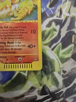 2002 POKEMON Aquapolis Holo Rare Ninetales H19/H32 - Image 4