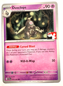 Pokemon Dusclops! + FREE extra Rare card! - Image 1