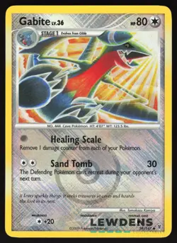 Gabite LV. 36 - 59/147 - Cross Hatched Holo Uncommon - Pokemon League Promo - Image 1