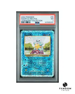PSA 7 Squirtle Reverse Holo Pokemon Legendary Collection 95/110 - Image 1