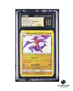 CGC 10 PRISTINE Garchomp Shiny Holo Pokemon Hidden Fates SV40/SV94 - Image 1