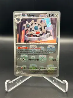 2025 Pokemon TCG Black Bolt 063/086 Klinklang MASTER BALL REVERSE HOLO - Image 1