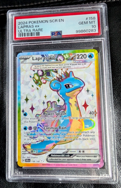 PSA 10 Gem Mint Lapras Ex Ultra Rare 2024 Pokemon Stellar Crown #158 Pokemon TCG - Image 2