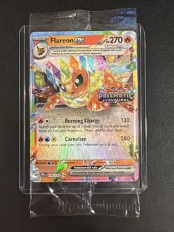 SEALED Flareon ex (Prismatic Evolutions Stamp) 014/131 Black Star Promo Pokemon - Image 1