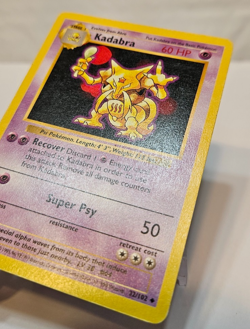 Kadabra 32/102 Uncommon SHADOWLESS 99 Base Set Pokemon 1240 - Image 2