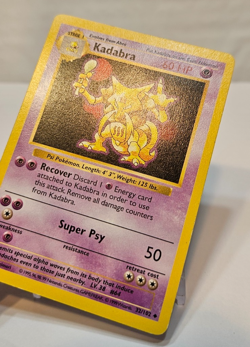Kadabra 32/102 Uncommon SHADOWLESS 99 Base Set Pokemon 1240 - Image 3