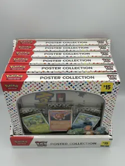 Pokemon 151 Poster Collection Box Display Case Dollar General Exclusive X6 - Image 2