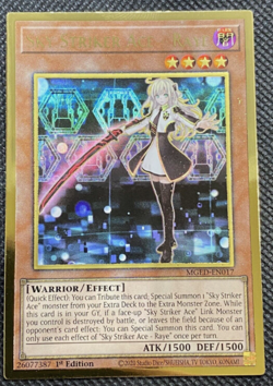 Yugioh! - Sky Striker Ace - Raye - MGED-EN017 - Premium Gold Rare - 1st Edition - Image 1