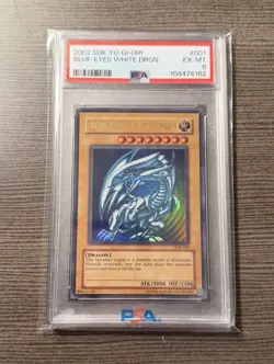 Yu-Gi-Oh! Blue-Eyes White Dragon #SDK-001 PSA 6 - Image 1