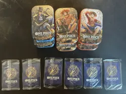 Monkey D Luffy Ace Sabo Set Of 3 P-075 One Piece Promo Tin Set Vol 2 - SEALED - Image 2
