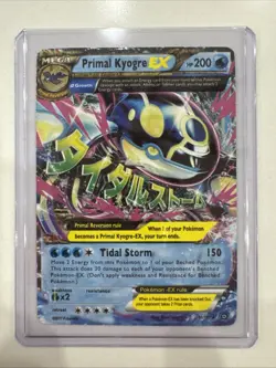 Pokemon TCG Primal Kyogre EX Full Art Holo Card Ultra Rare 55/160 - Image 1