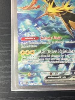Pokemon Zapdos ex Scarlet & Violet 151 Full Art Holo Card 202/165 - Image 2