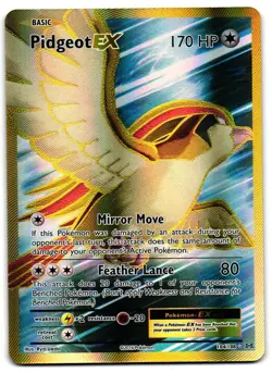 Pidgeot EX 104/108 - Evolutions Rare Ultra Pokemon TCG - M/LP Card - Image 1