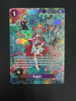 NM Sugar OP10-065 SP Alt Art The Azure Sea’s Seven English One Piece Card Game - Image 1