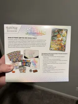 Pokemon Prismatic Evolutions ETB Cards Tcg Brand New Sealed Elite Trainer Box - Image 3