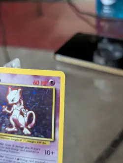 Pokemon TCG Mewtwo Base Set Holo Unlimited Rare Card 10/102 MP Condition - Image 5