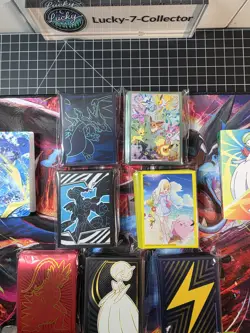 Lot Of 9 Pokemon ETB Mixed Card Sleeves !! - Image 1