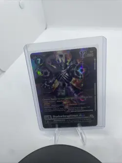Digimon Card Game ShadowSeraphimon Ace Alt Art BT18-071 Super Rare - Image 1