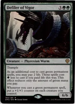Defiler of Vigor R Dominaria United 160 NM MTG x1 - Image 1