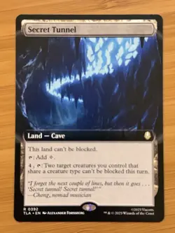 Secret Tunnel Extended Art Avatar: The Last Airbender NM MTG Rare Non Foil - Image 1