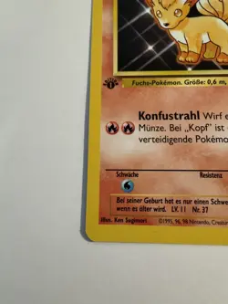 1999 Pokemon 1st Edition German Vulpix Never Played No. 68 - Image 4
