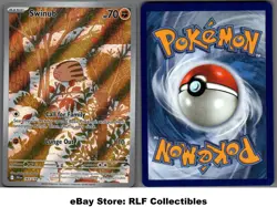 2025 Pokemon, Journey Together, #165/159 Swinub, Holo Illustration Rare - Image 1