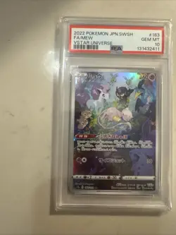 2022 POKEMON JAPANESE SWORD & SHIELD VSTAR UNIVERSE 183/172 ARTRARE/MEW PSA 10 - Image 1