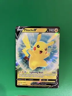 Pokemon TCG Pikachu V SWSH Black Star Promos SWSH198 Holo Promo - Image 1