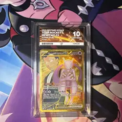 Pokemon Team Rocket's Mewtwo EX Destined Rivals 240/182 Gold Hyper Rare Ace 10 - Image 1