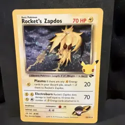 Team Rockets Zapdos 2021 Celebrations 25th Anniversary Holo 15/132 Pokemon NM! - Image 1