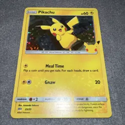 Pikachu 25/25 Holo NM Celebrations 25th Anniversary McDonald's Promo Pokemon - Image 3