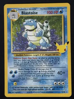Pokemon Celebrations Blastoise 3/102 & Dark Gyarados 8/82 25th Anniversary NM - Image 3
