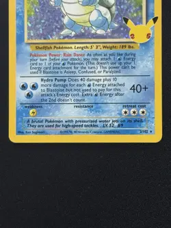 Pokemon Celebrations Blastoise 3/102 & Dark Gyarados 8/82 25th Anniversary NM - Image 5
