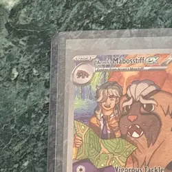 Pokemon TCG Arven's Mabosstiff EX #235/182 Sv10: Destined Rivals SAR Full Art - Image 2
