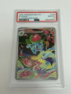 PSA 8 Ivysaur #134 2025 Pokemon Meg En-Mega Evolution 136887742 - Image 1