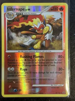 Infernape Pokemon TCG Platinum 31/127 Rare Reverse Holo - Image 1