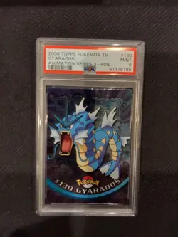 PSA 9 Gyarados Foil Topps Pokemon Animation Series 3 - Image 1