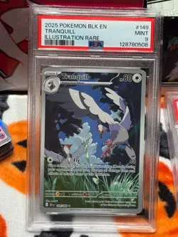 Pokemon TCG Tranquill 149/086 Illustration Rare Black Bolt PSA 9 - Image 2