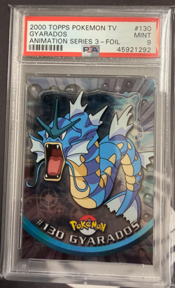 PSA 9 GYARADOS FOIL TOPPS POKEMON TV ANIMATION SERIES 130 US SELLER - Image 1