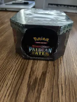 Pokemon Paldean Fates Great Tusk ex Tin (4 Packs) New Sealed English NEW SEALED - Image 2