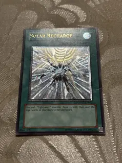 YUGIOH Ultimate Rare Solar Recharge LODT-EN052 Original 2008 EURO - Image 1